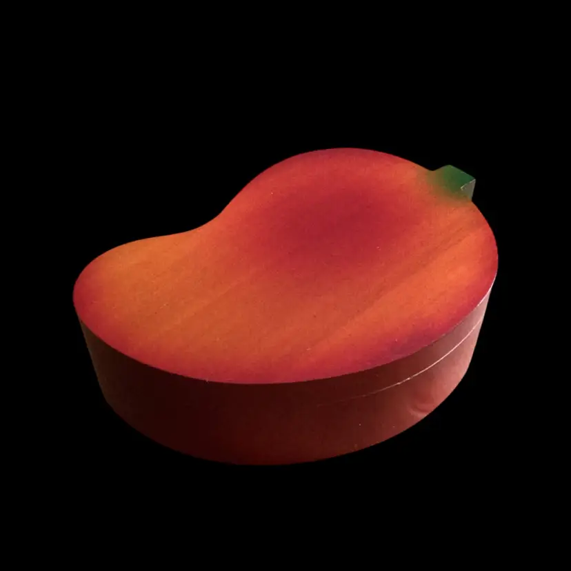 Cute Wooden Red Pepper Trinket Box/Ring Holder