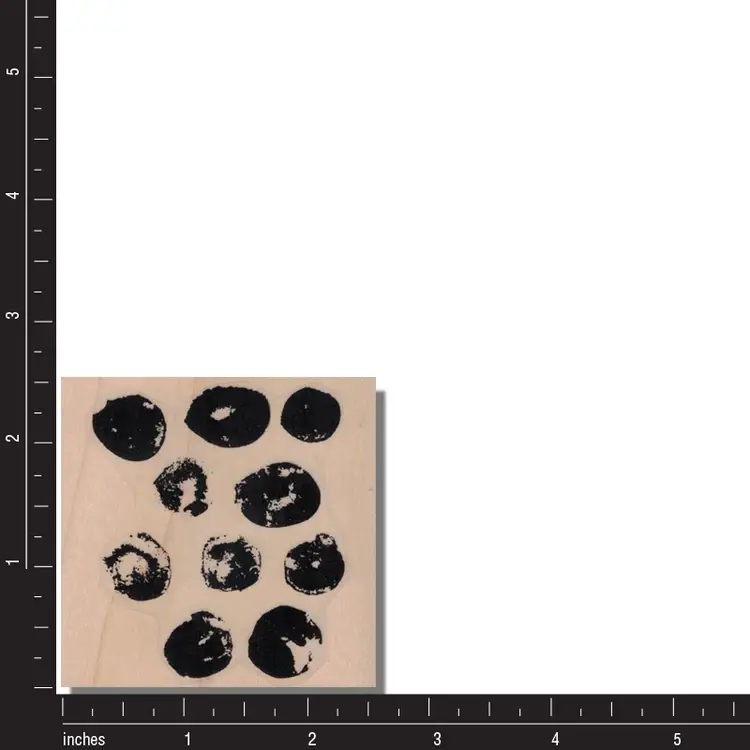 Round Brushstrokes Background Rubber Stamp - Mixed Media, Collage, Art, Design