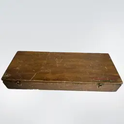 A C Gilbert Erector Set Wooden Box 1925-1927 Various Parts Art Deco Mantique