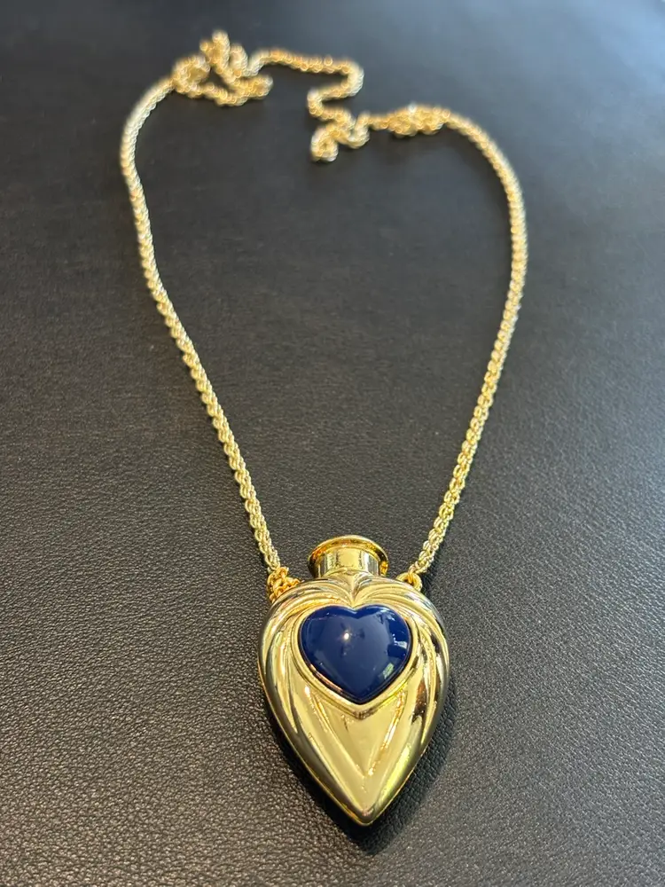 Faberge Perfume Bottle Necklace 29”