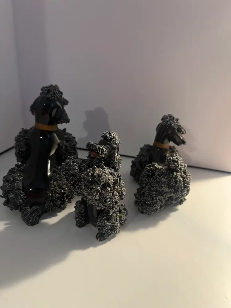Vintage Black Spaghetti Poodles