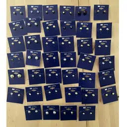 Lot Of 40 Assorted Stud Earrings NOS