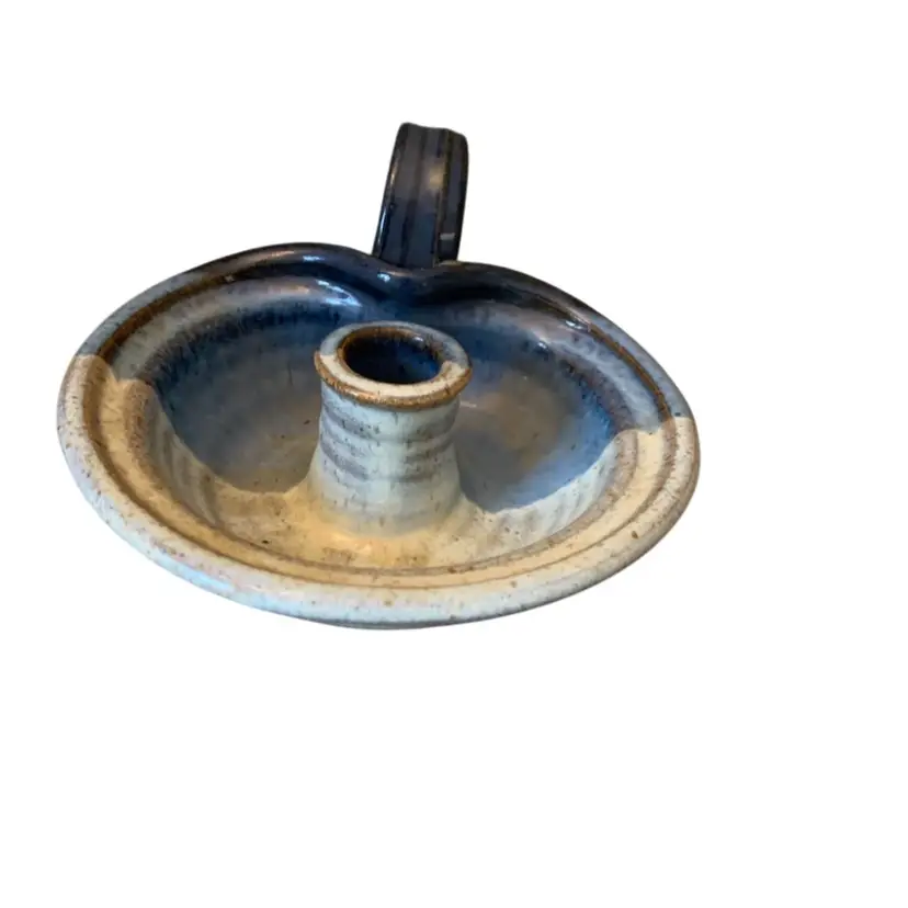 Signec Studio Pottery Candle Holder MERLIN 6 X 6 3/4 X 3 1/2 Inches