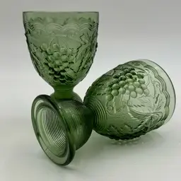 Sage Green L.EnSmith, USA, Press, Glass Juice, Egg Cup Reversible, Set Of Two