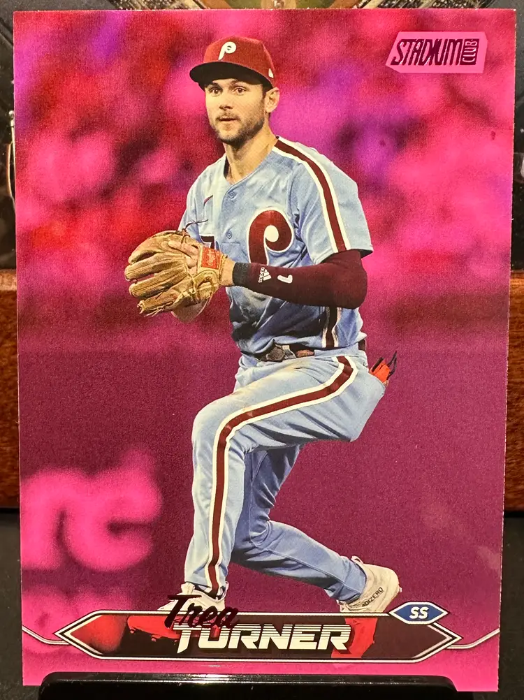 Trea Turner Pink Foil parallel 2024 Stadium Club 234 Philadelphia Phillies