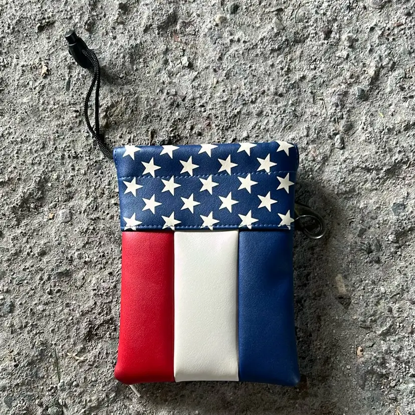 USA 🇺🇸 Leather Golf Accessory Bag Pouch