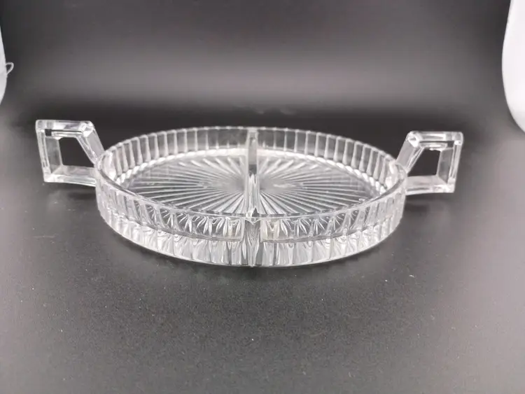 Heisey "Narrow Flute" divided relish dish