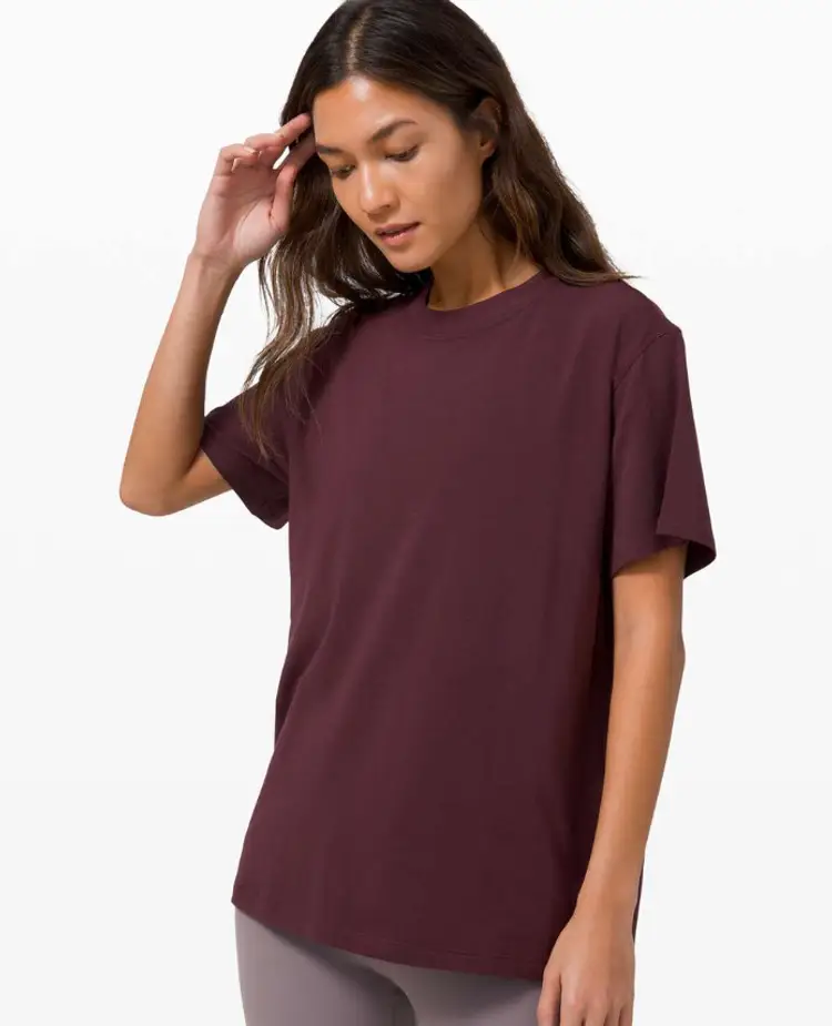 Lululemon All Yours Tee Cassis Size 8