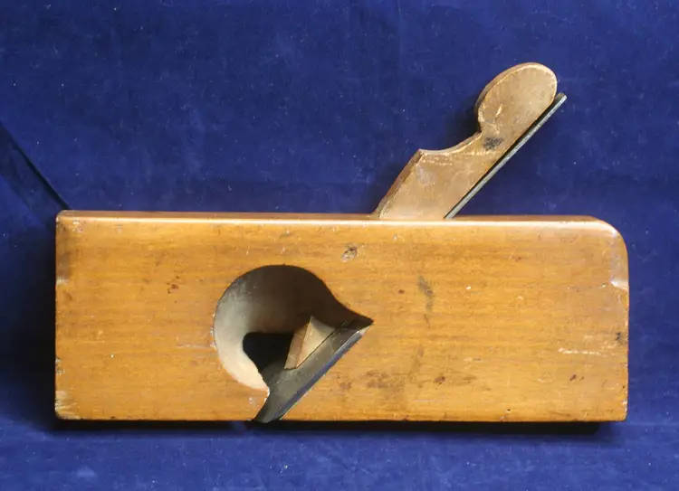 Wooden Rabbet Plane –  Skewed  1 1/2” Iron – OWASCO TOOL CO  NEW YORK