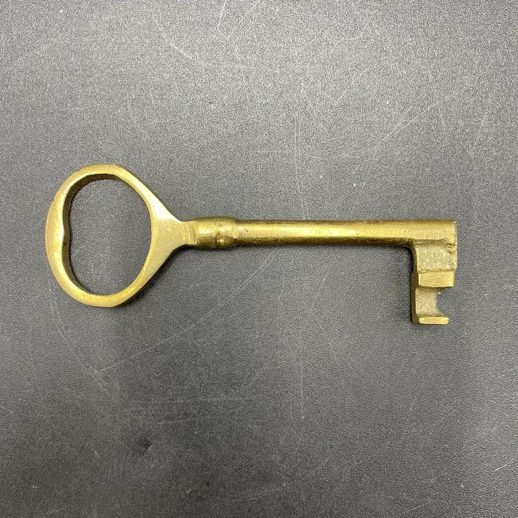 Solid Brass Skeleton Key Small Paperweight Vintage Home Decor