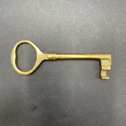 Solid Brass Skeleton Key Small Paperweight Vintage Home Decor