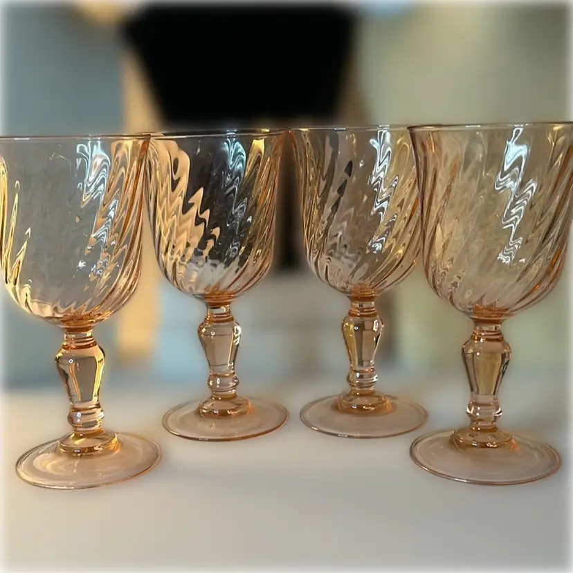 Arcoroc Wine Glasses From France (Set Of 4)
