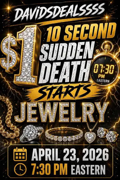 One Dollar .10 Second Sudden Death Jewelry Starts