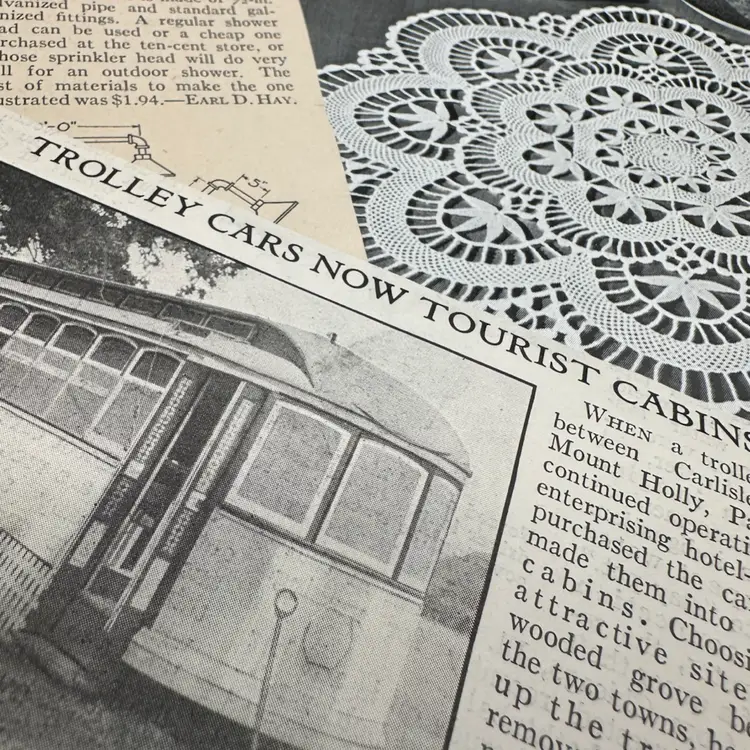 “Happy Nature Vibes” Black And White Crafty Ephemera Lot