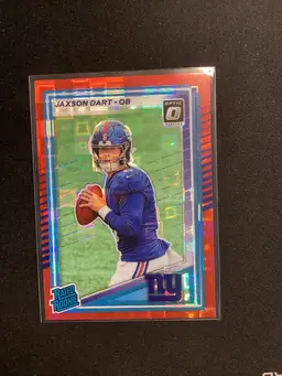 2025 Panini Donruss Jaxson Dart Optic Red Pandora #400 RC GIANTS