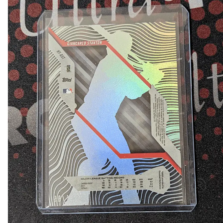 2018 Topps High Tek Giancarlo Stanton Green /99 - New York Yankees - c-127