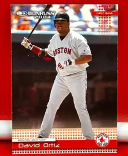 2004 Donruss Collector Baseball Trading Card Red Sox David Ortiz #89