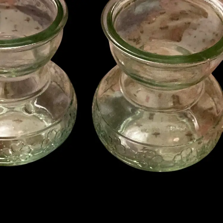 Set Of Two Light Green Vases made in China