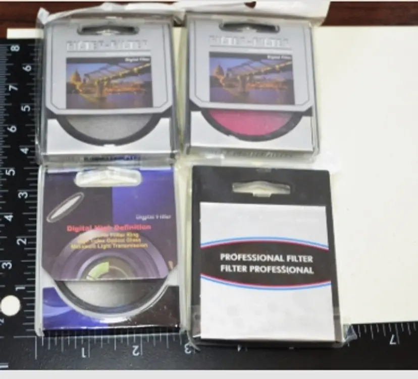 Set Of 4 Digital Camera Filters 58mm Size New In Package