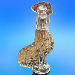 Glass Chicken Bottle With Plastic Head