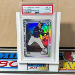 Zac Veen #BD107 PSA 10 Refractor 2020 Bowman Draft Colorado Rockies