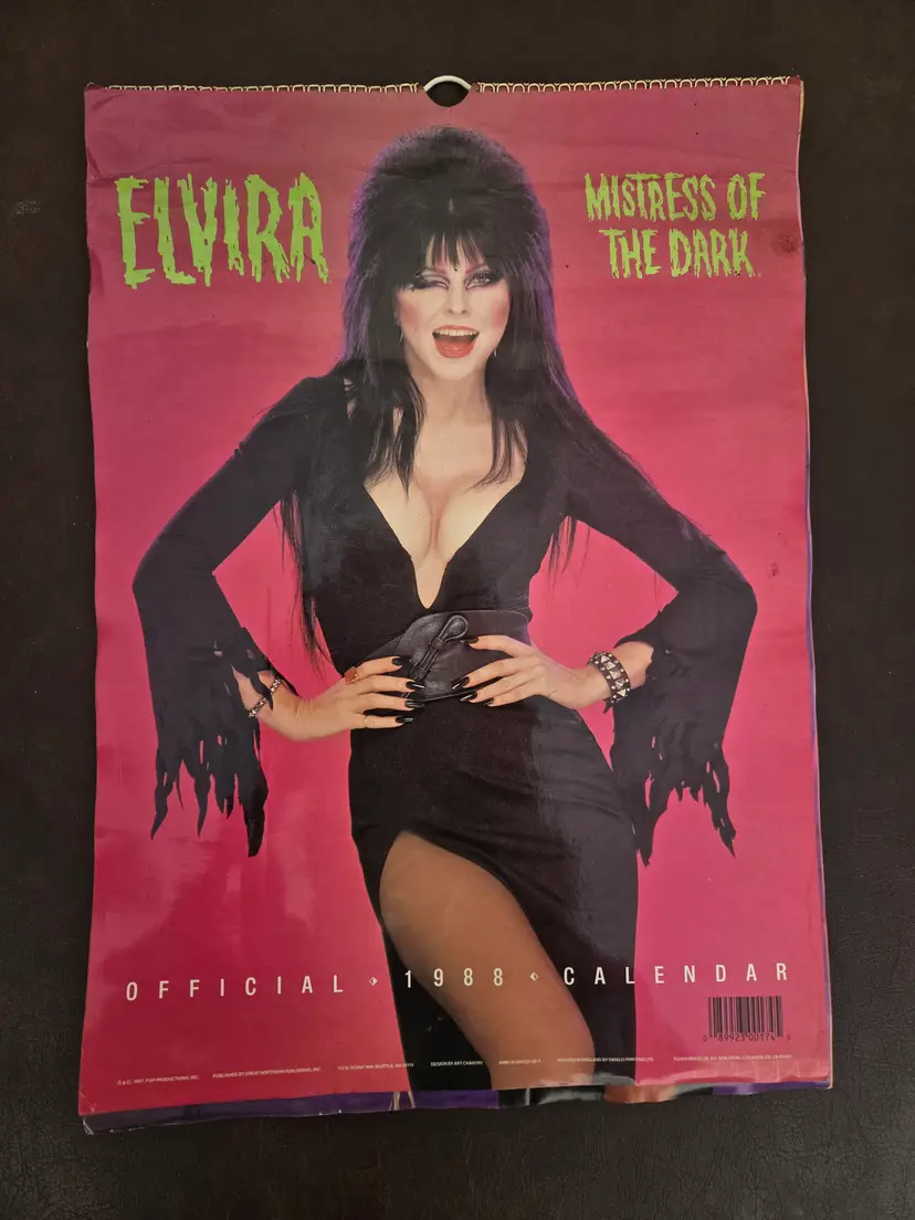 Vintage 1988 Elvira Calendar