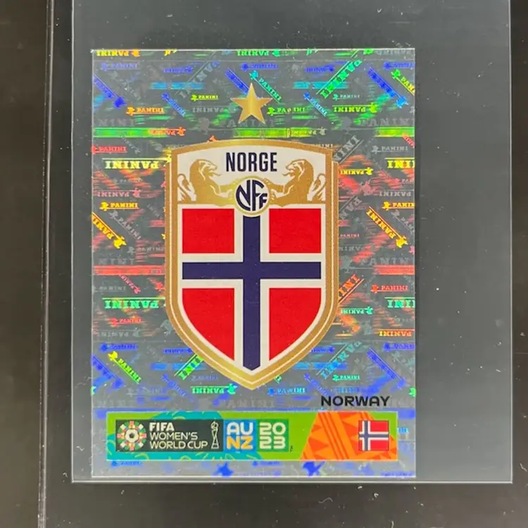 Norway Crest 2023 Panini Women’s World Cup Sticker Norway Soccer Card