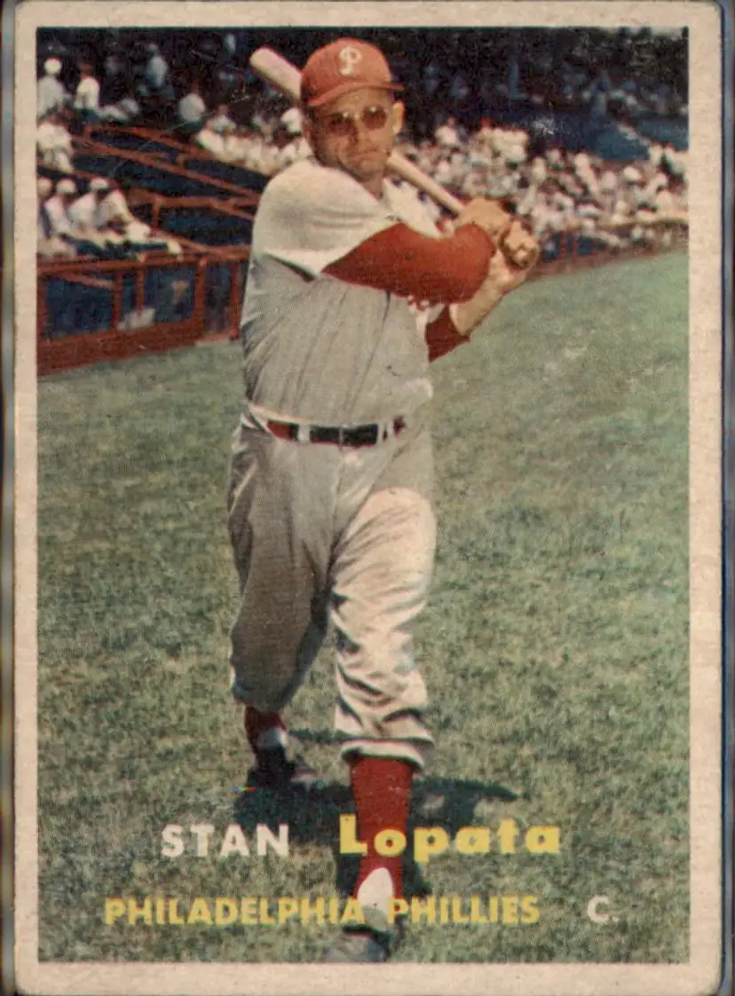 1957 Topps #119 Stan Lopata - ( pk1 ) - Philadelphia Phillies