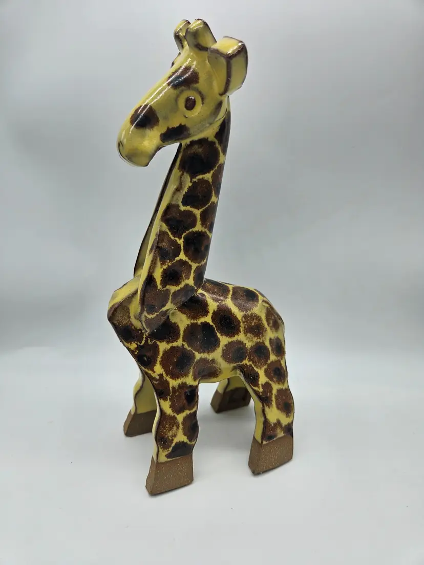 Vintage Ceramic Pottery Giraffe Figurine