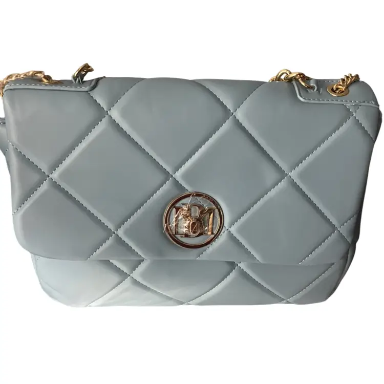 Badgley Mischka light blue Quilted crossbody NWT