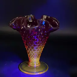 #204 Fenton Amberina Vase