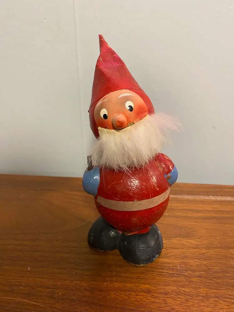 West German Santa Bobble Head Candy Container Christmas