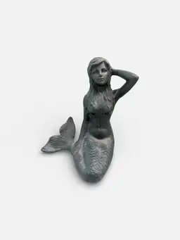 Cast iron Sitting Mermaid Sculpture