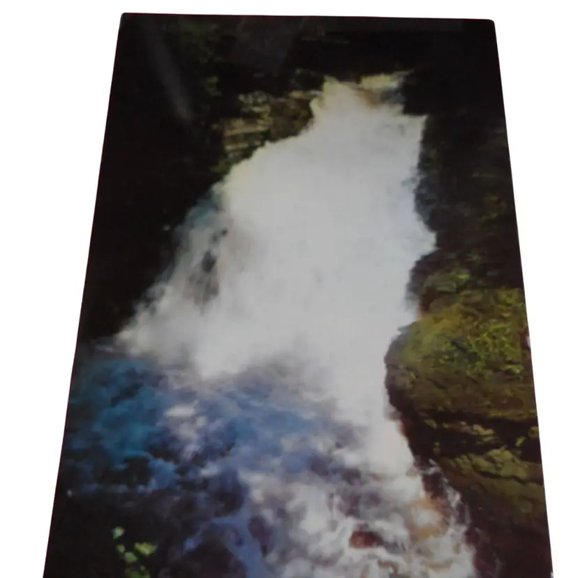 Vintage Postcard unposted waterfall 1st Falls Winona's Falls PA 60s Stroudsburg
