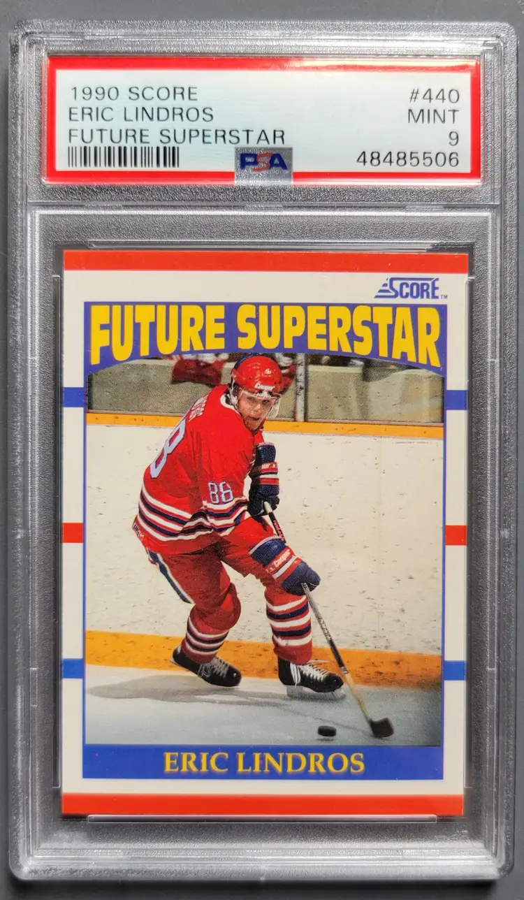 1991 SCORE USA ERIC LINDROS RC PSA 9
