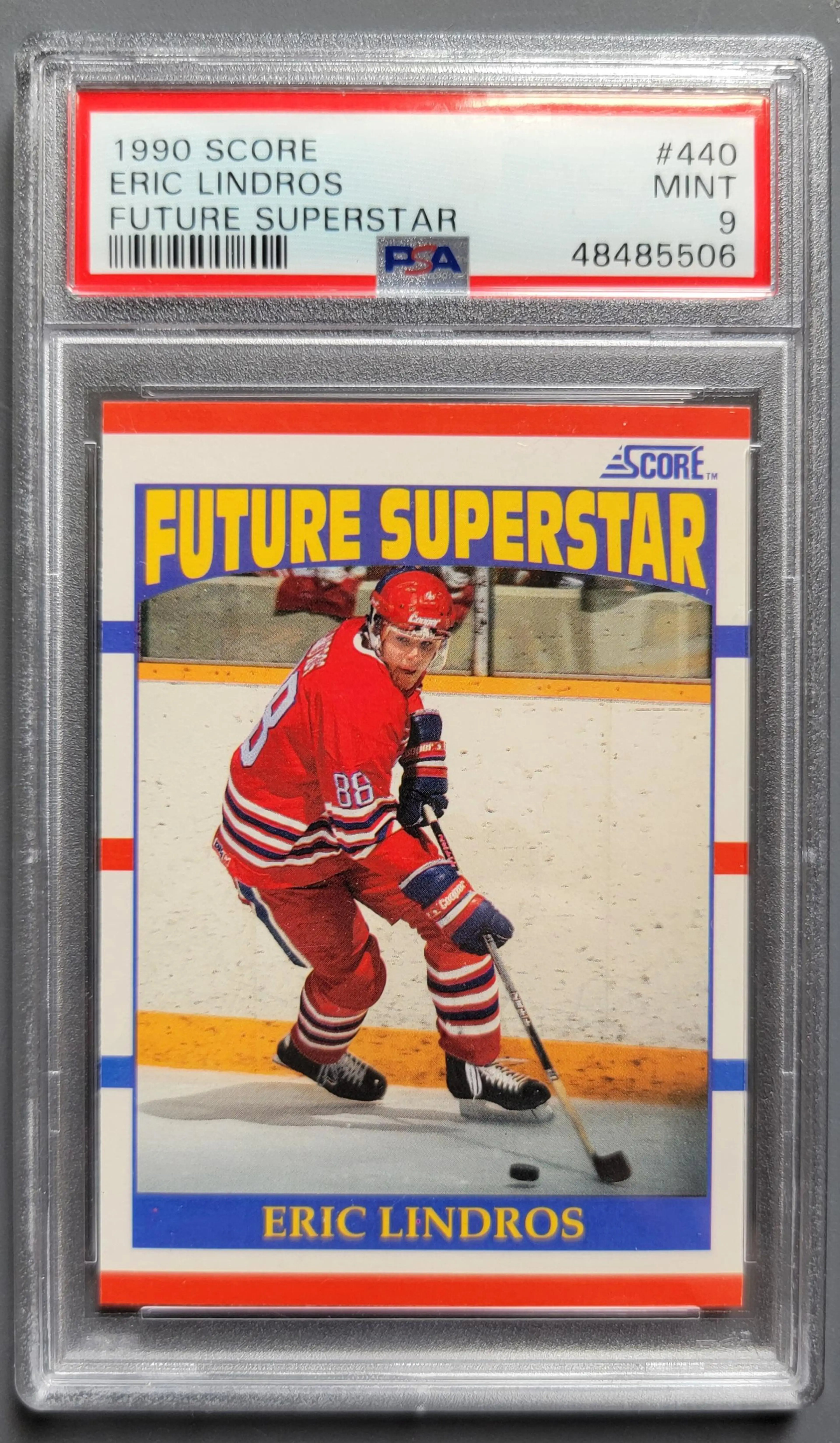 1991 SCORE USA ERIC LINDROS RC PSA 9