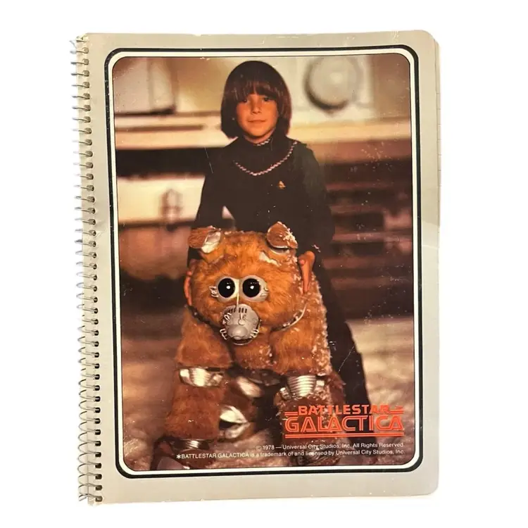 48. Vintage 1978 Battlestar Galactic Notebook