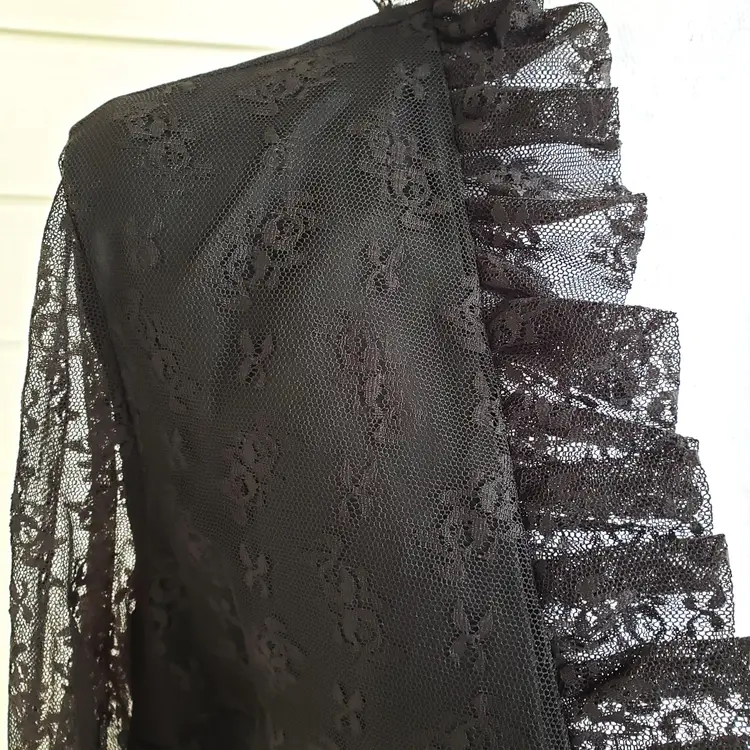 50s/60s black lace skirt set from Weber