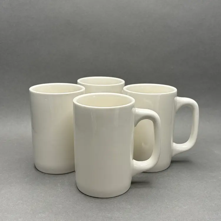 Set of 4 Beige CAC China Restaurant Ware Irish Coffee Mugs