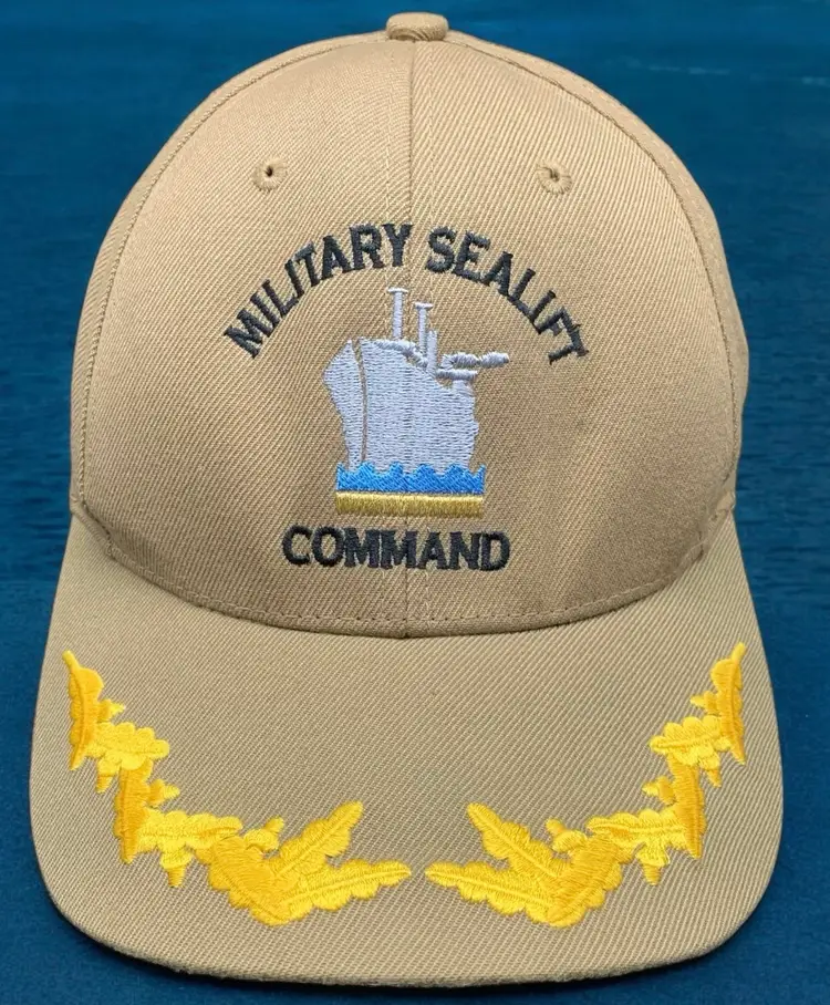 Military Sealift Command The Corps Beige Strap Back Baseball Hat Cap One Size