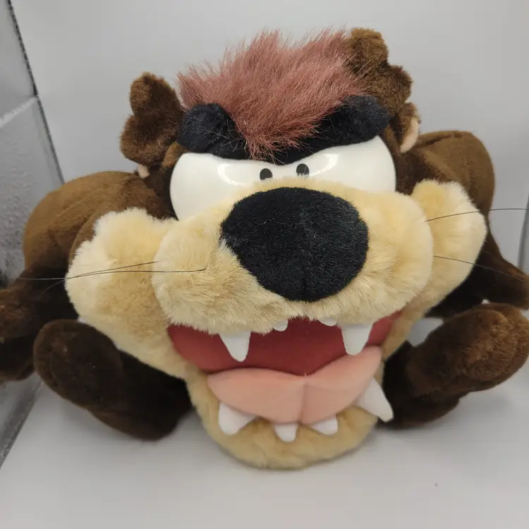 Vintage 1997 Warner Bros Taz Plush 8.5" Looney Tunes