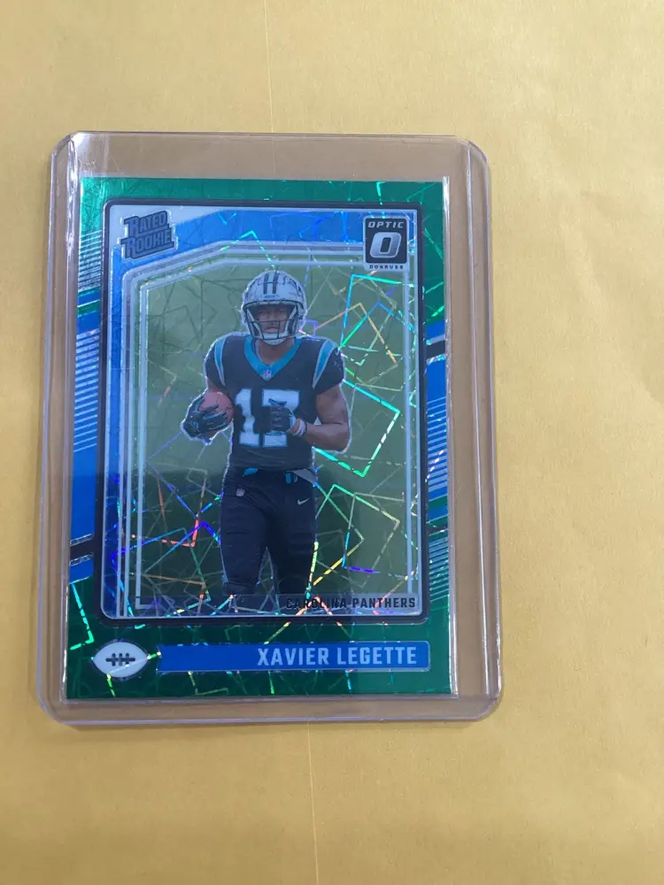 2024 Donruss Optic Football Xavier Legette Green Velocity #299 Rated Rookie RC