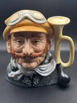 Royal Doulton "Veteran Motorist" character jug