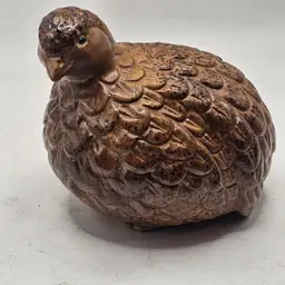 Quail Bird Figurine Vintage Ceramic made in Japan