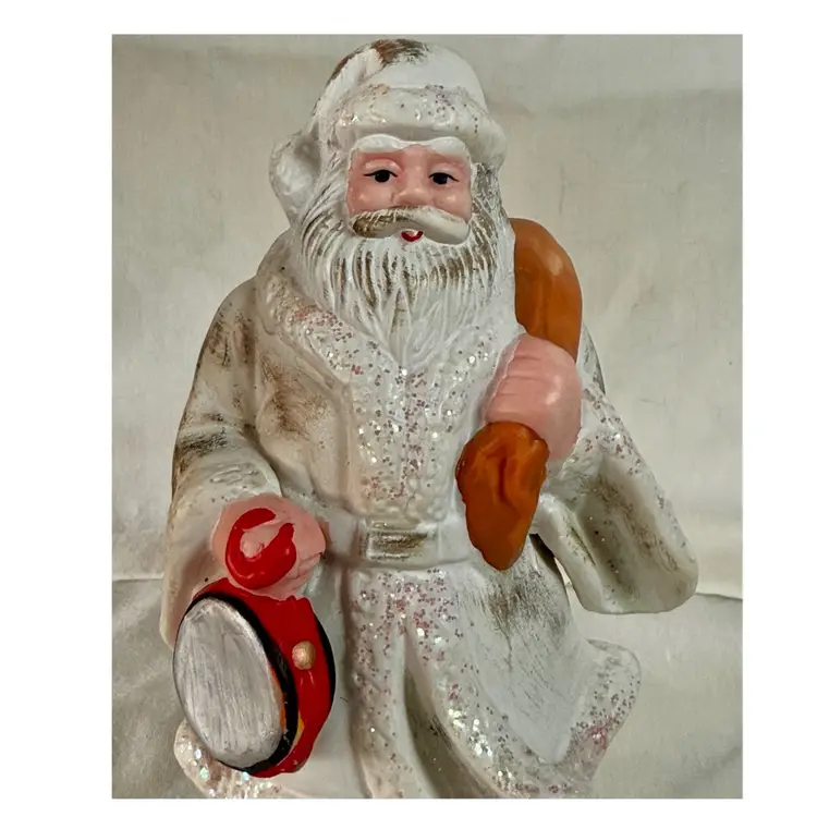 Old World Santa Claus Kris Kringle St. Nicholas Christmas figurine Hand Painted
