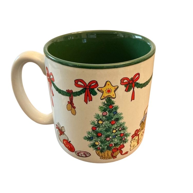 Potpourri Press Vintage 1989 Christmas Tree Mug