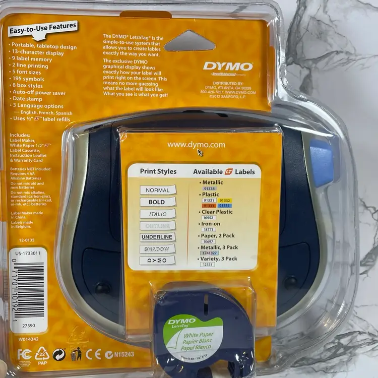 Dymo LetraTag LT-100T Personal Label Maker New
