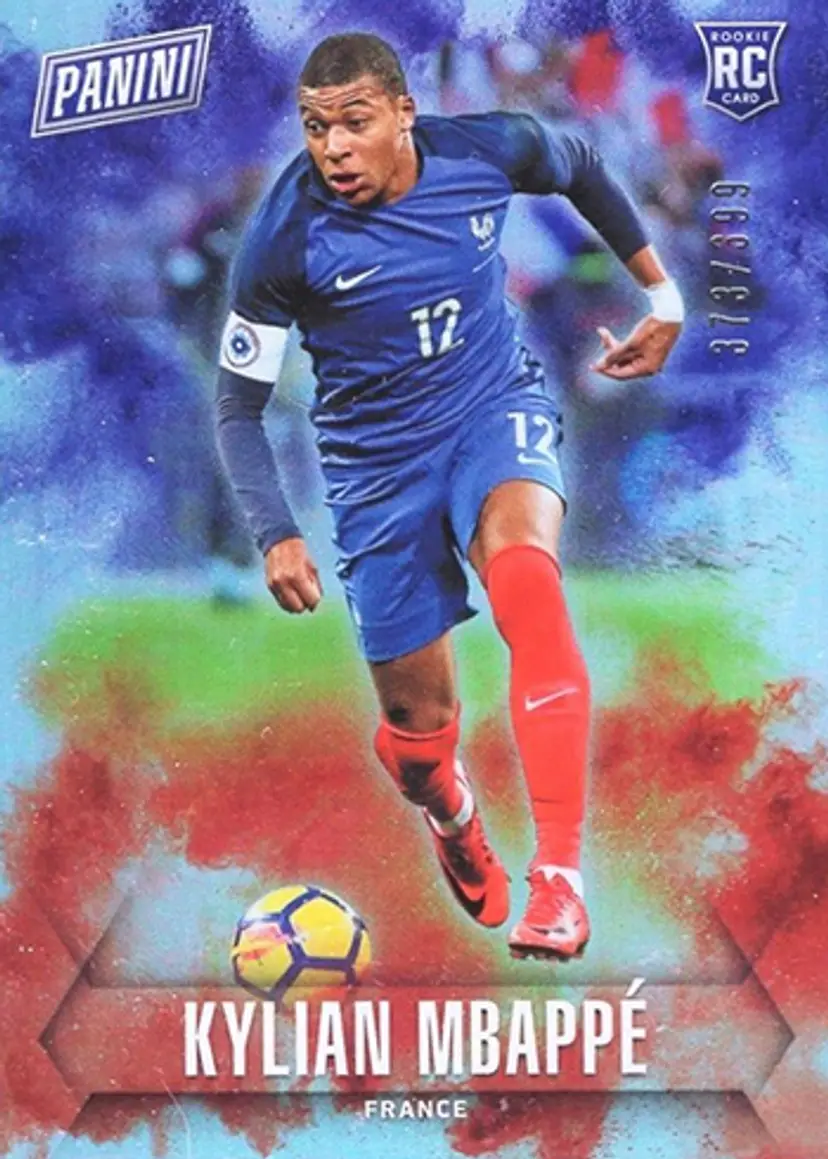 2018 Panini Kylian Mbappé France Rookie Card Panini Father's Day /399