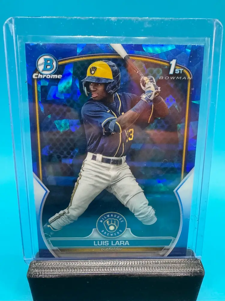 Luis Lara 1st Bowman Sapphire Milwaukee Brewers