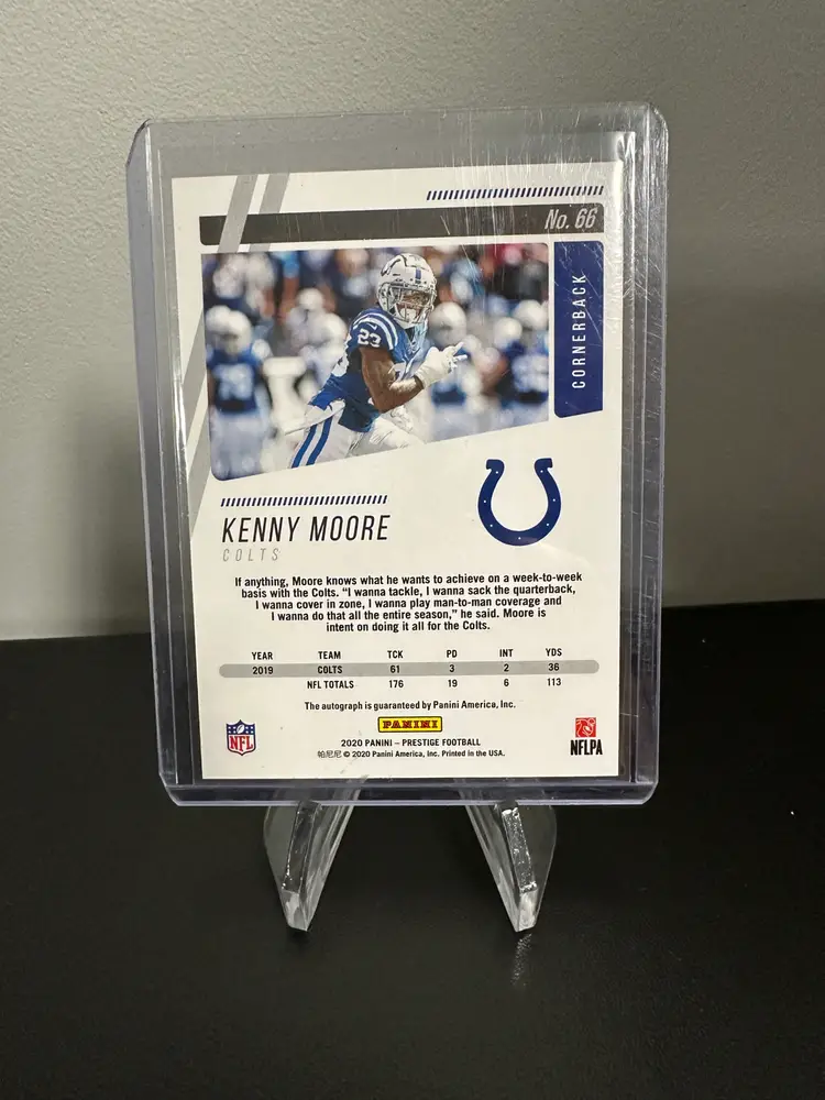 Kenny Moore Autograph /25 Prestige Indianapolis Colts